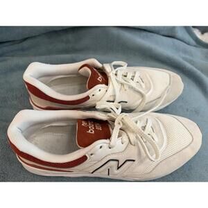New Balance 997H Sneakers Men’s Size 13 White Red Lifestyle Shoes CM997HQM